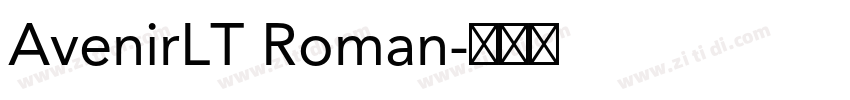 AvenirLT Roman字体转换